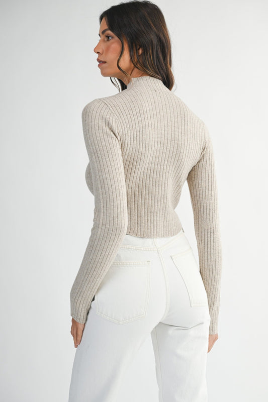 Cozy Nights Mock Neck Top - The Dragonfly Boutique