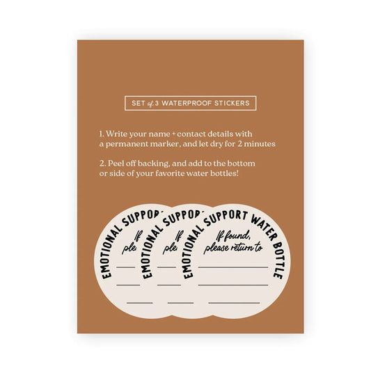 Emotional Support Sticker (Set of 3) - The Dragonfly Boutique