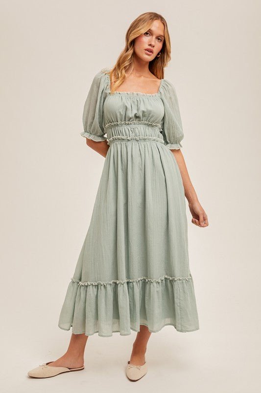 Enjoy the View Midi Dress - The Dragonfly Boutique
