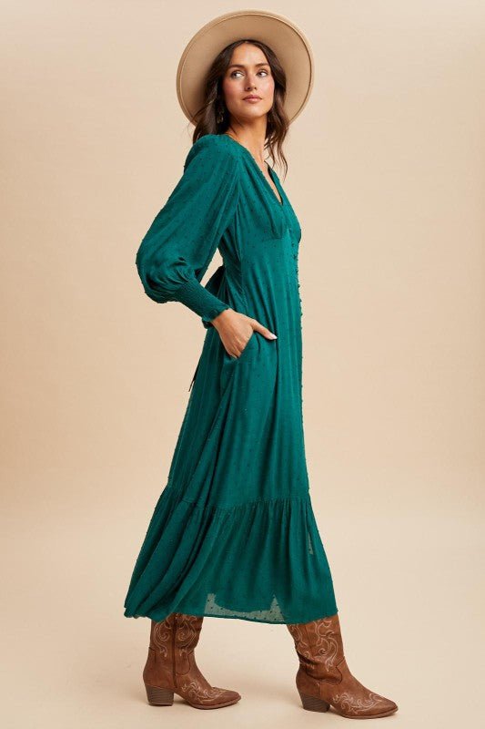Evergreen Maxi Dress - The Dragonfly Boutique