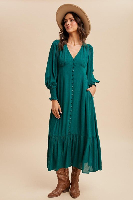 Evergreen Maxi Dress - The Dragonfly Boutique