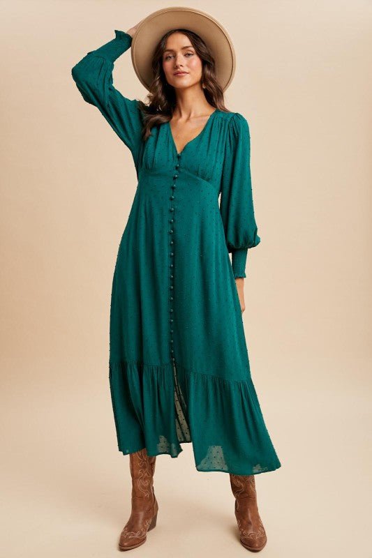Evergreen Maxi Dress - The Dragonfly Boutique