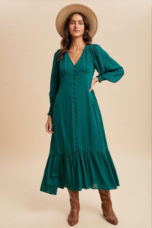 Evergreen Maxi Dress - The Dragonfly Boutique