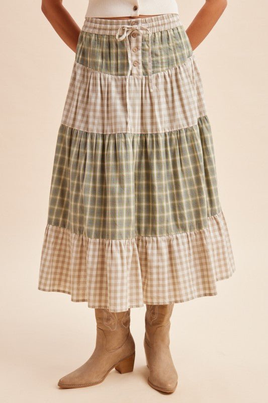 Falling For You Midi Skirt - The Dragonfly Boutique