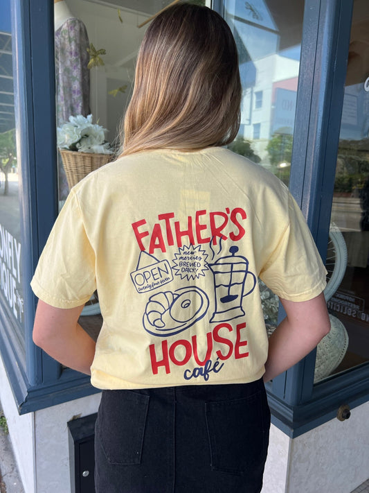 Father's House Cafe Tee - The Dragonfly Boutique