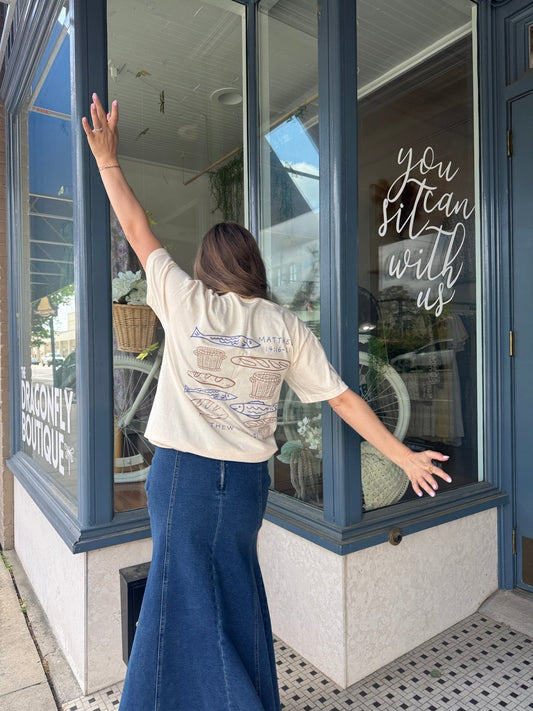 Fish & Loaves Graphic Tee - The Dragonfly Boutique