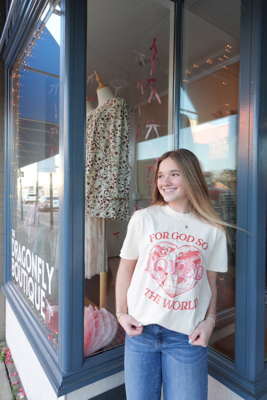 For God Loved the World Tee - The Dragonfly Boutique