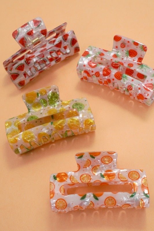 Fruit Claw Clip - 3 Styles - The Dragonfly Boutique