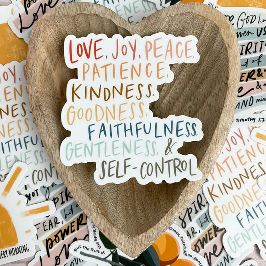 Fruit of the Spirit Sticker - The Dragonfly Boutique