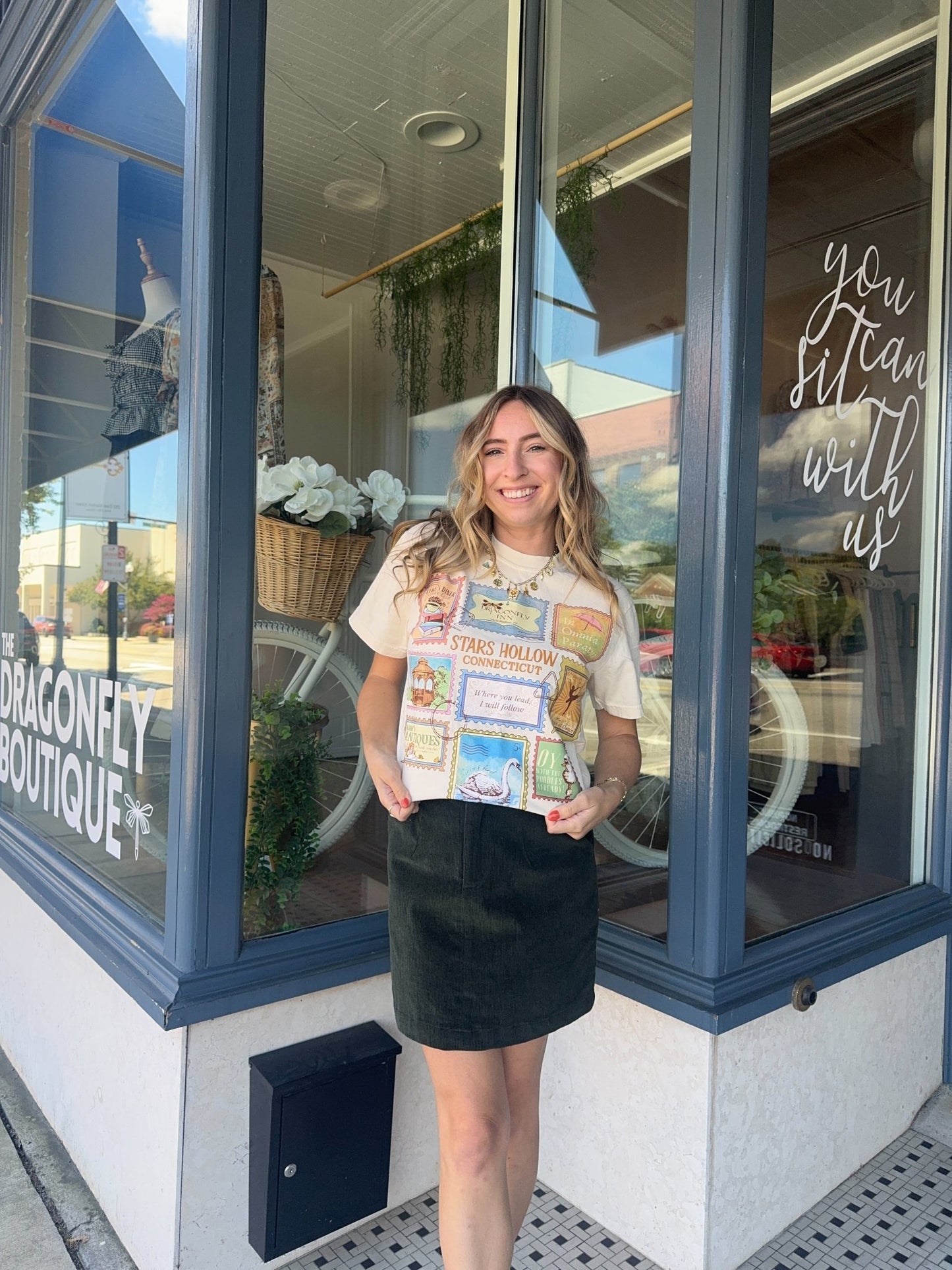 Gilmore Girls Stamp Tee - The Dragonfly Boutique