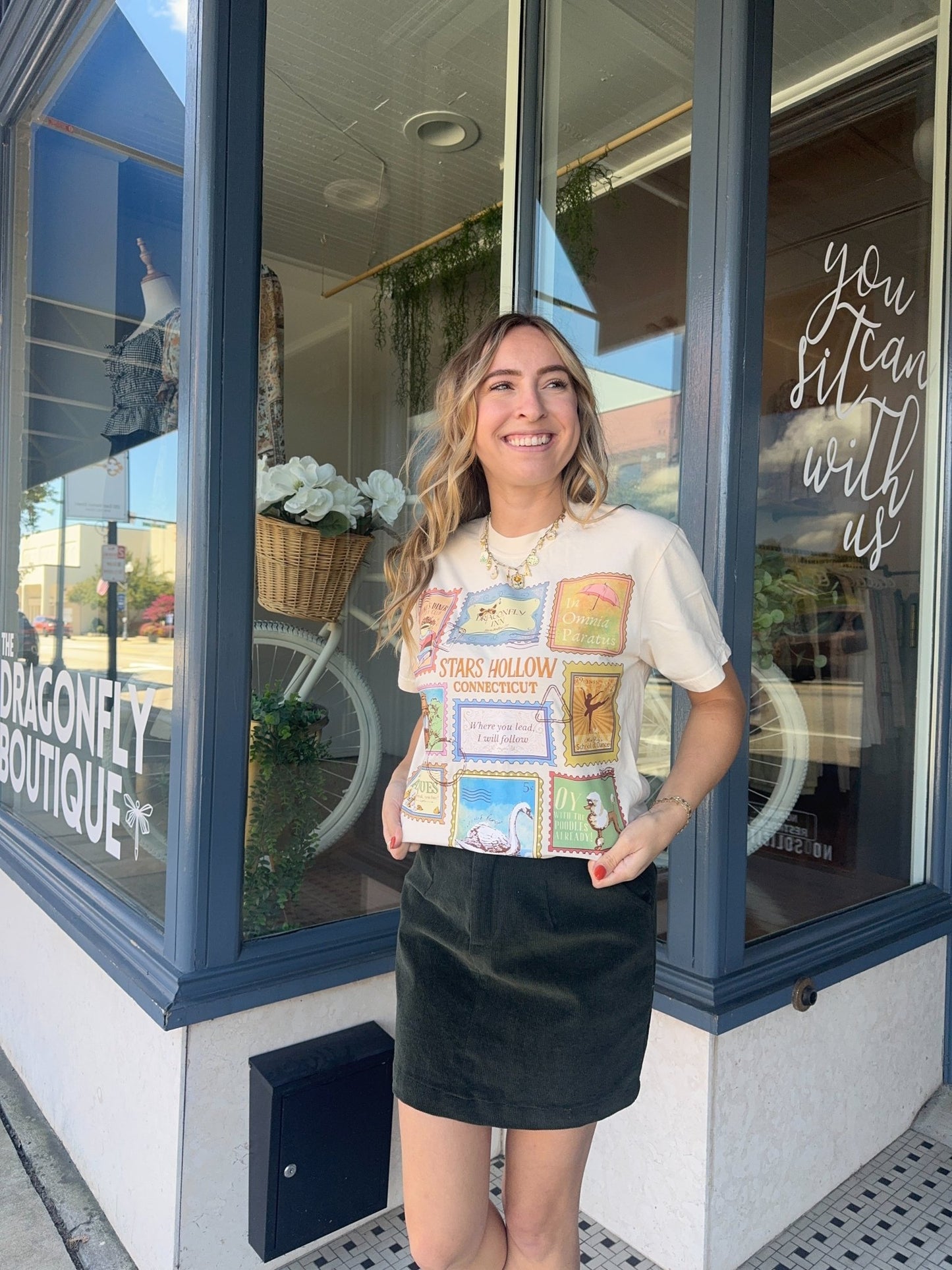 Gilmore Girls Stamp Tee - The Dragonfly Boutique