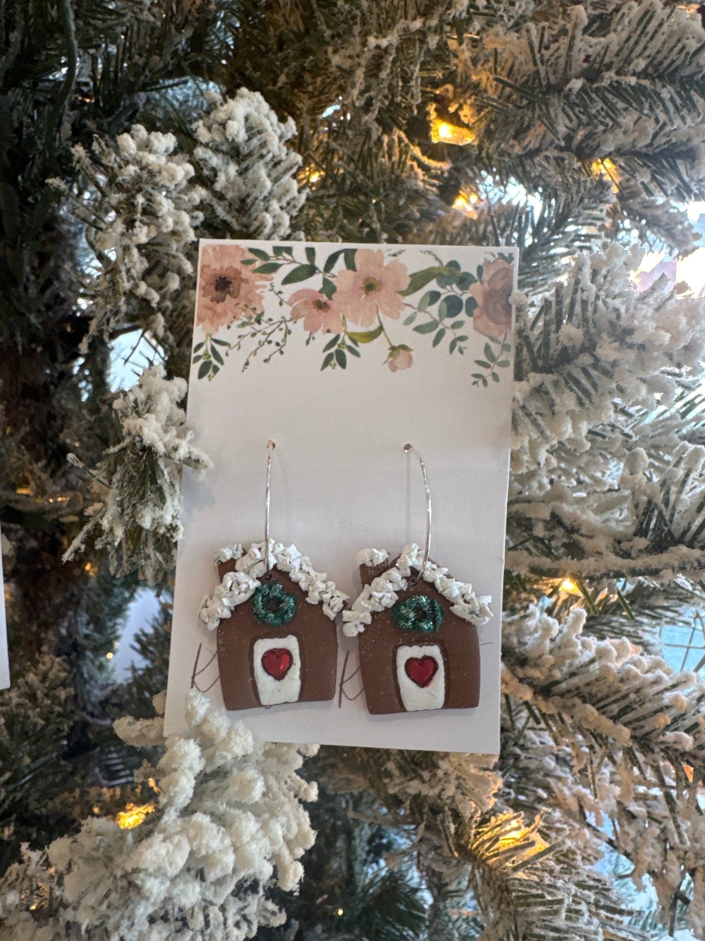 Gingerbread House Earrings (3 Styles) - The Dragonfly Boutique