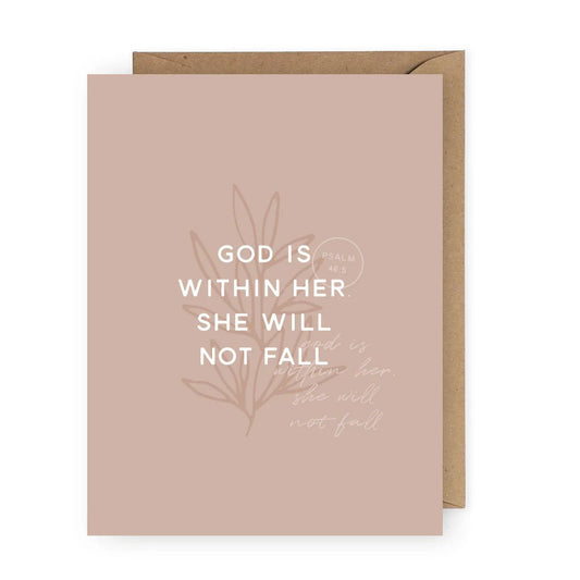 God is Within Her Greeting Card - The Dragonfly Boutique