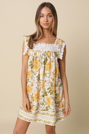 Golden Days Dress - The Dragonfly Boutique