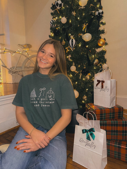 Jesus & Christmas Tee - The Dragonfly Boutique