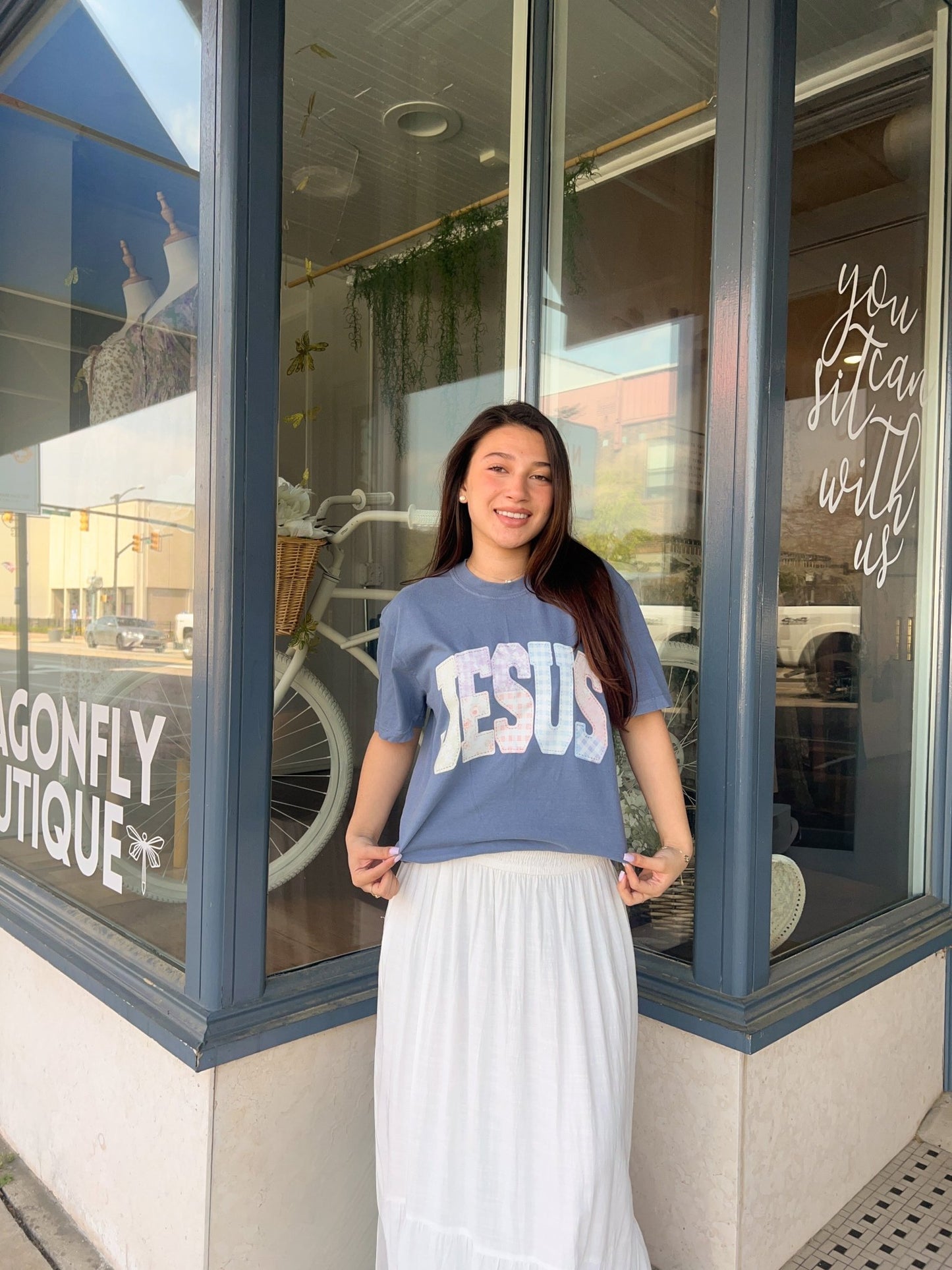 Jesus Quilted Tee - The Dragonfly Boutique