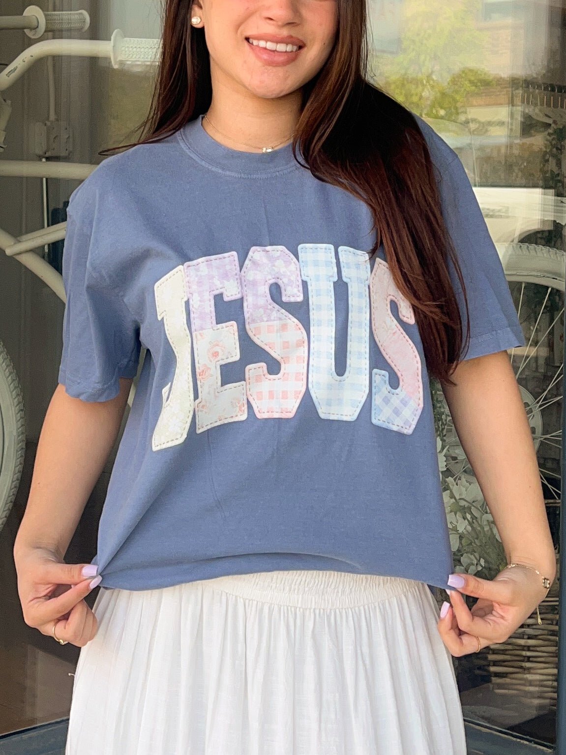 Jesus Quilted Tee - The Dragonfly Boutique
