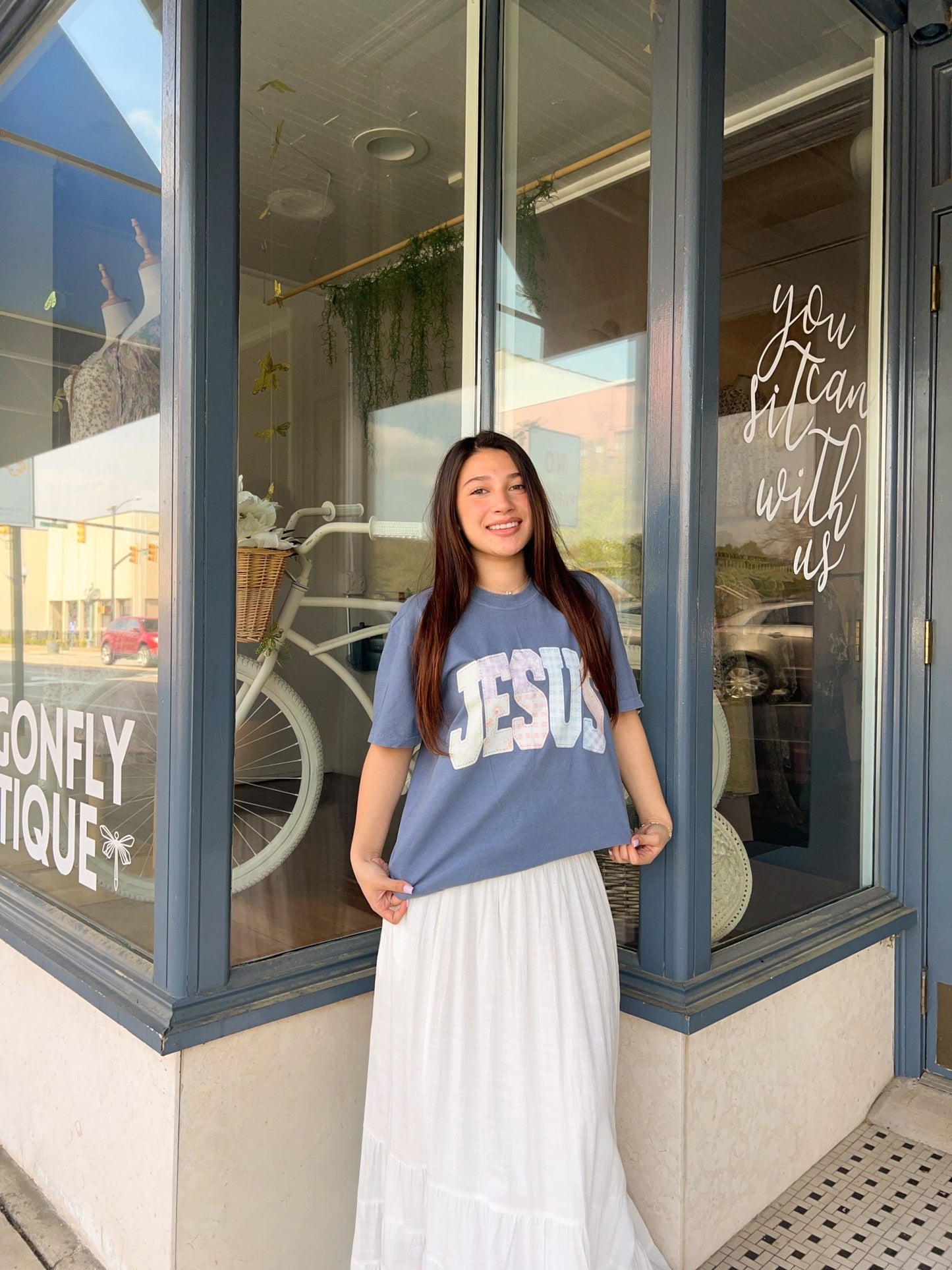 Jesus Quilted Tee - The Dragonfly Boutique