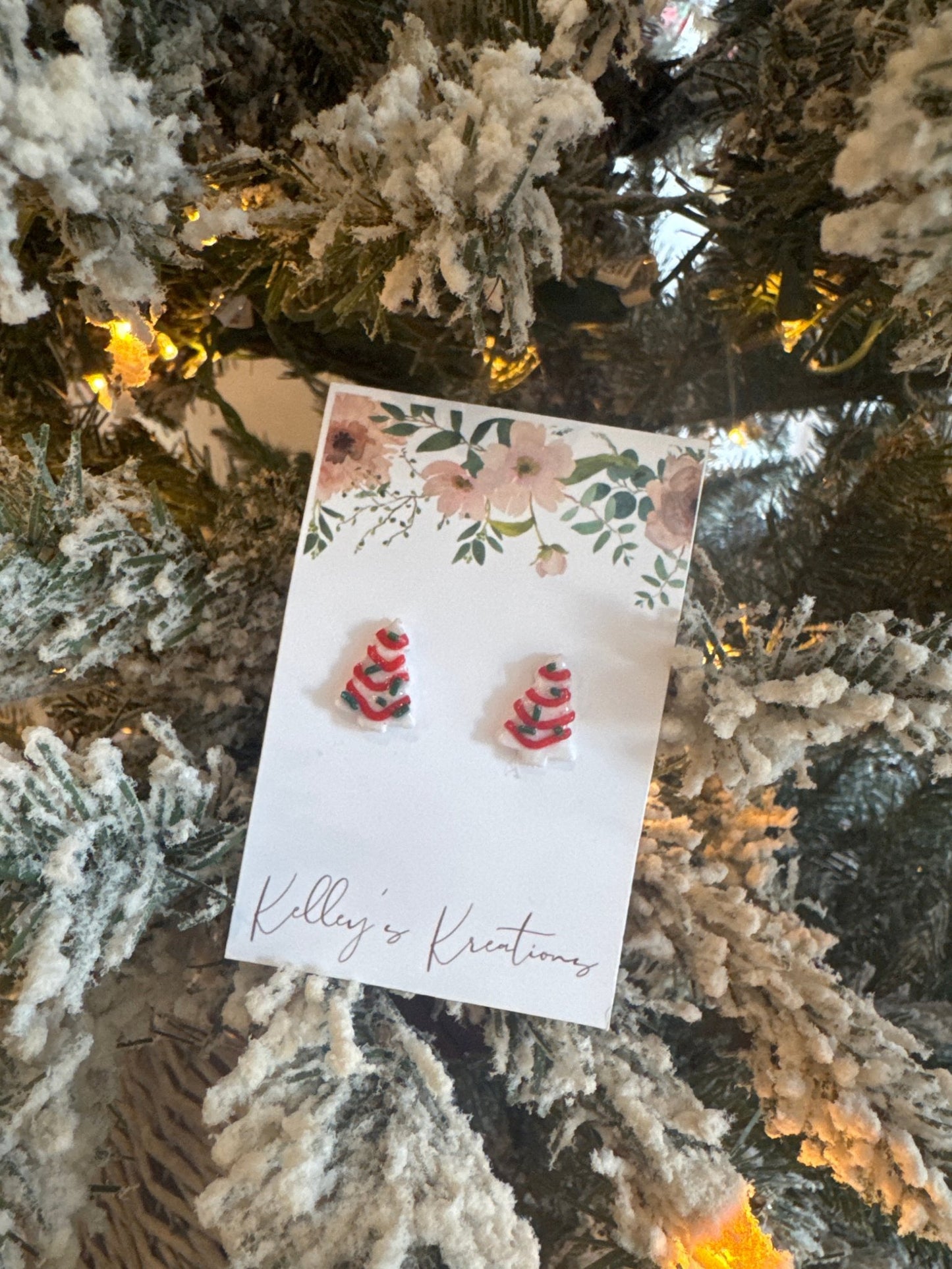 Mini Debbie Cake Studs - The Dragonfly Boutique