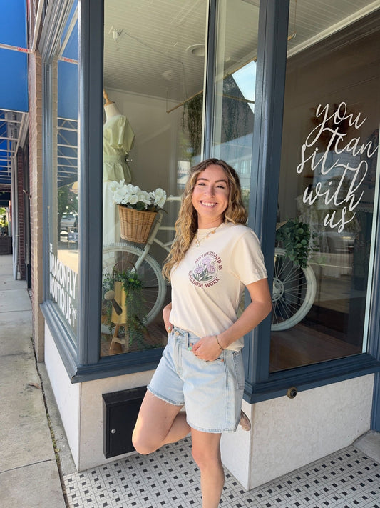 Motherhood Is Kingdom Work Tee - The Dragonfly Boutique