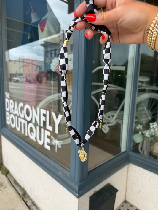 Silk Scarf Charm Necklace (Charms Sold Separately) - The Dragonfly Boutique