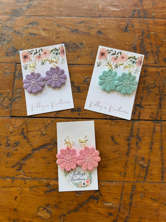 Smile! Dangle Earrings - 3 Colors - The Dragonfly Boutique