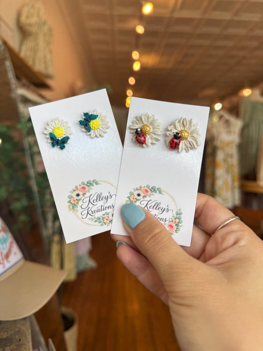Spring Daisy Studs - 2 Styles - The Dragonfly Boutique