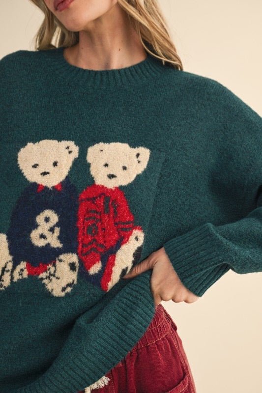Teddy Bear Sweater - The Dragonfly Boutique