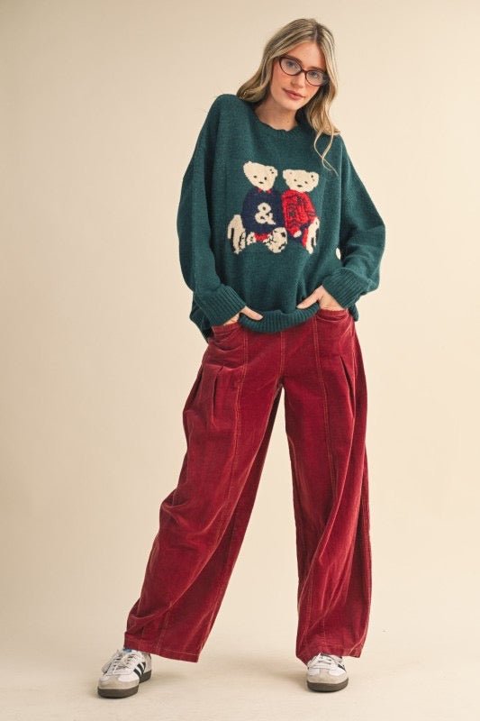 Teddy Bear Sweater - The Dragonfly Boutique