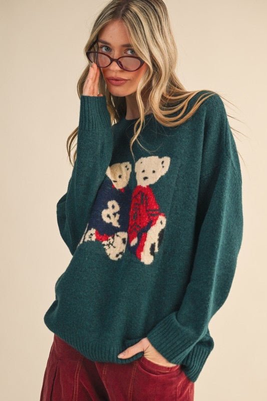 Teddy Bear Sweater - The Dragonfly Boutique