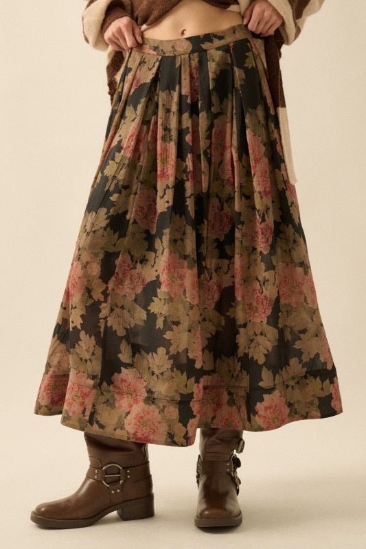 The Amelia Midi Skirt - The Dragonfly Boutique
