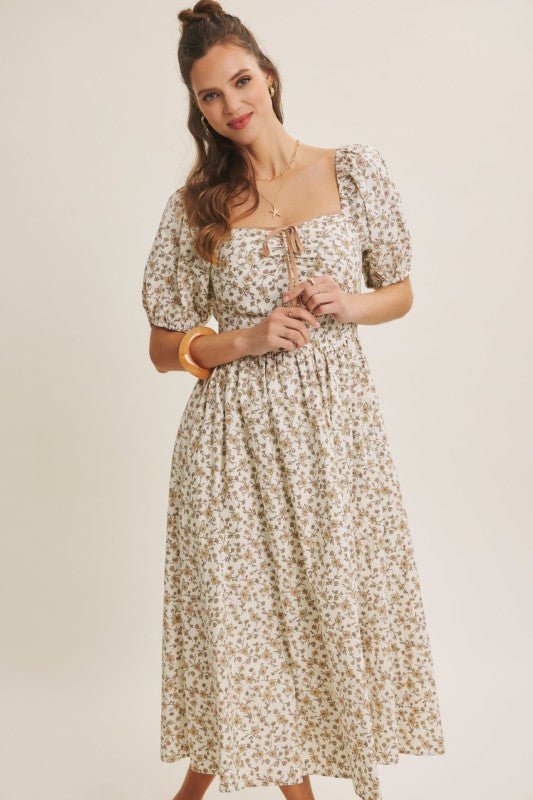 The Anastasia Midi Dress - The Dragonfly Boutique