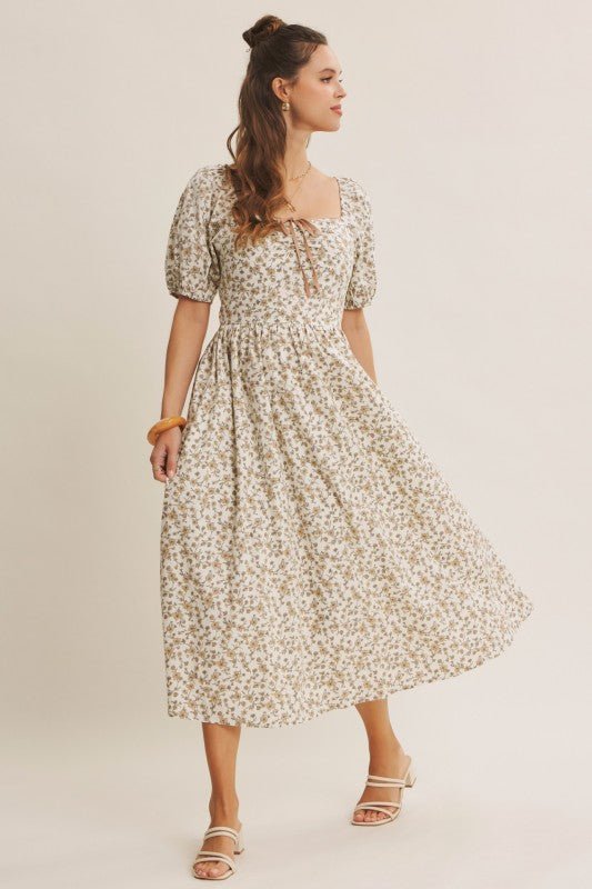 The Anastasia Midi Dress - The Dragonfly Boutique