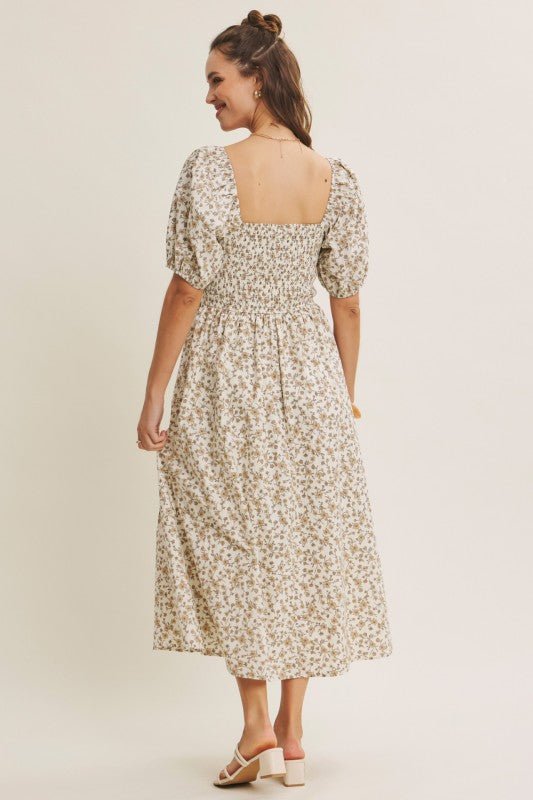 The Anastasia Midi Dress - The Dragonfly Boutique