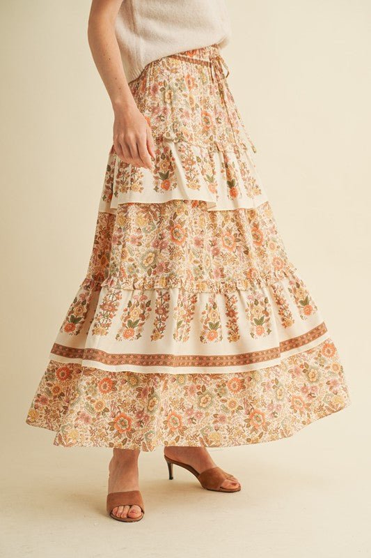 The Autumn Midi Skirt - The Dragonfly Boutique