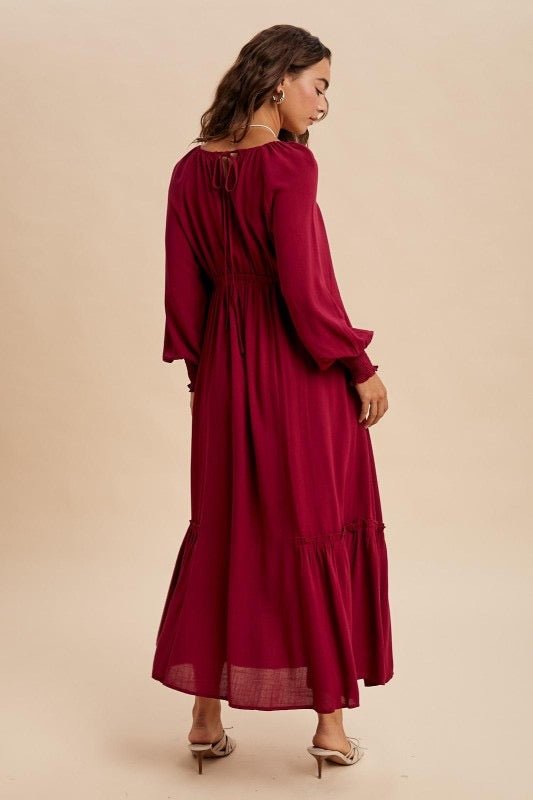 The Merlot Dress - The Dragonfly Boutique