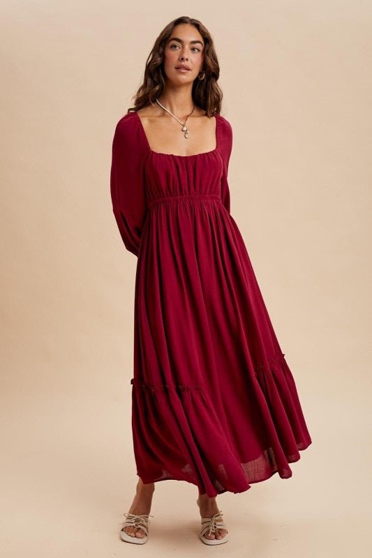 The Merlot Dress - The Dragonfly Boutique