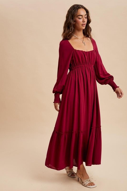 The Merlot Dress - The Dragonfly Boutique