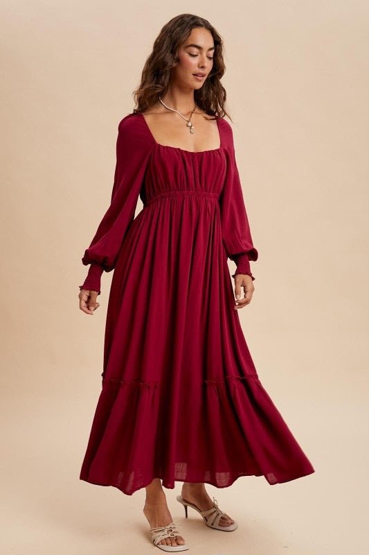 The Merlot Dress - The Dragonfly Boutique