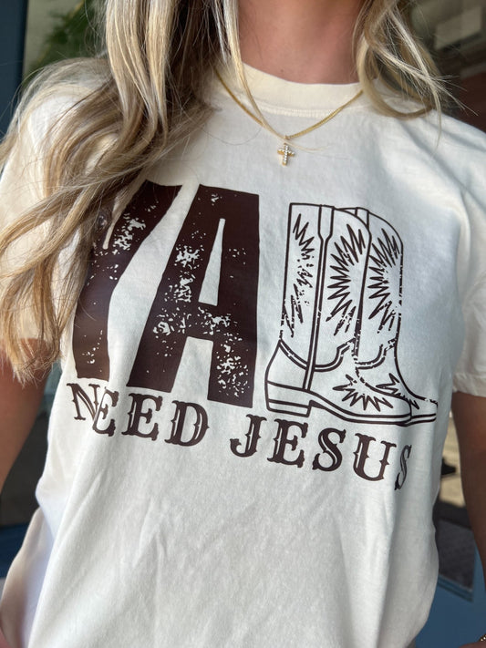 Y’all Need Jesus Tee - The Dragonfly Boutique