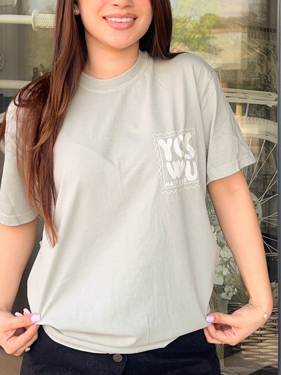 YCSWU Stamp Tee - 2 Colors - The Dragonfly Boutique