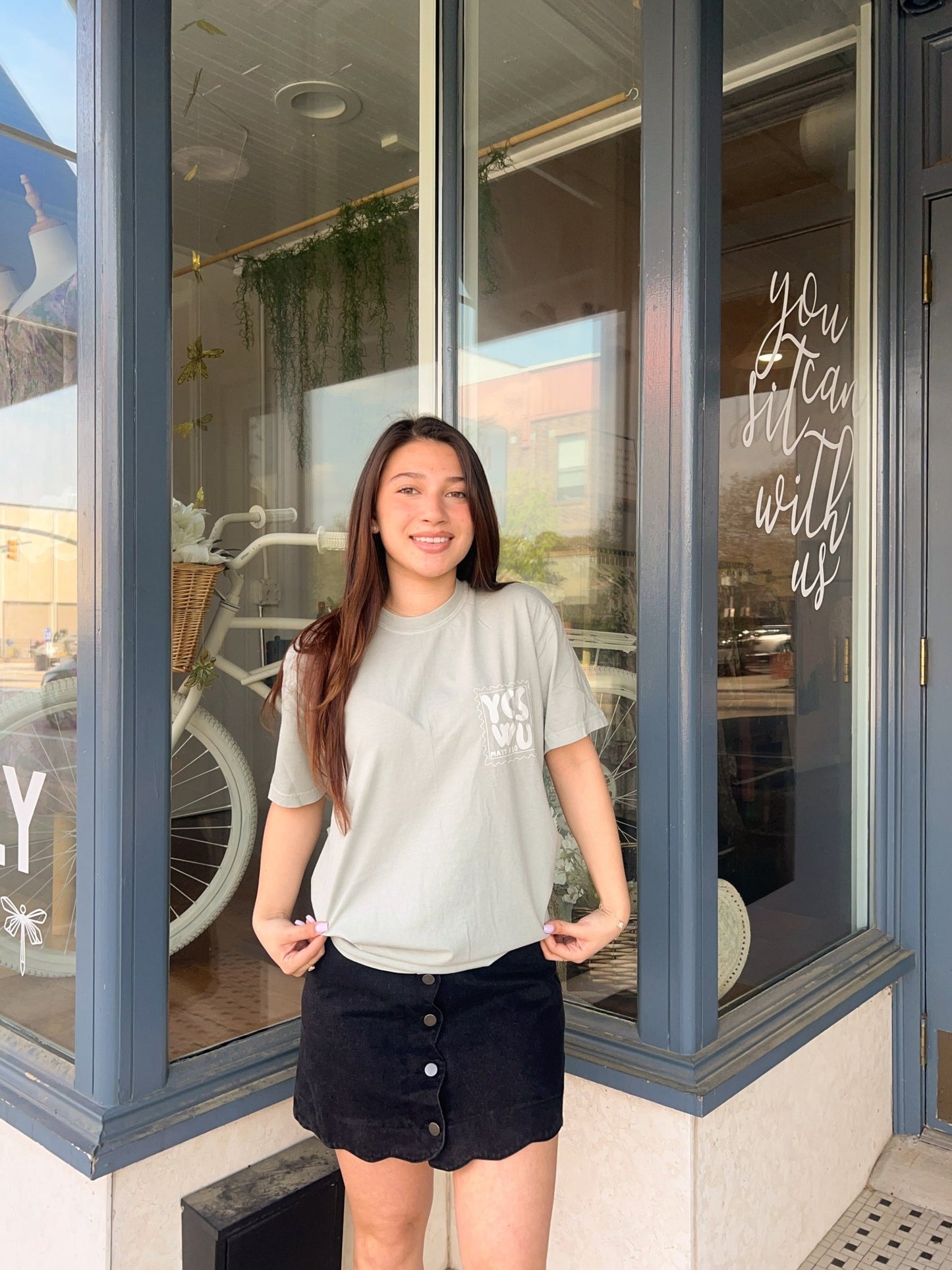 YCSWU Stamp Tee - 2 Colors - The Dragonfly Boutique