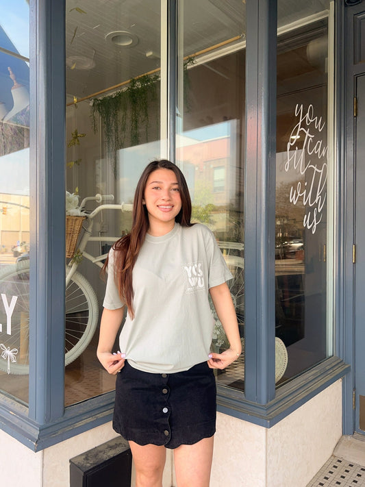 YCSWU Stamp Tee - 2 Colors - The Dragonfly Boutique