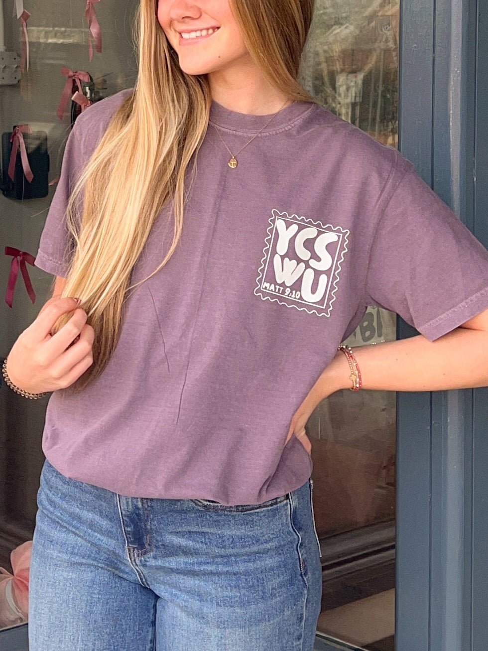 YCSWU Stamp Tee - The Dragonfly Boutique