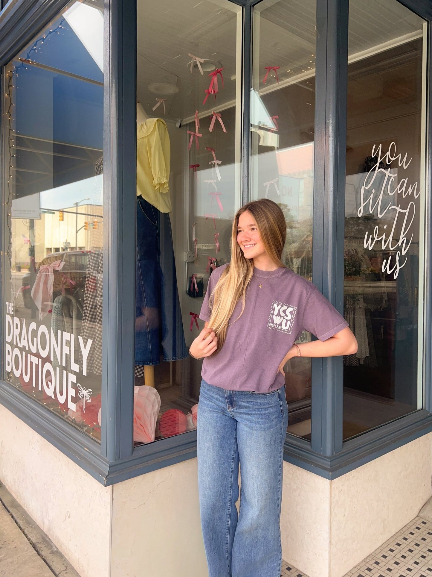 YCSWU Stamp Tee - The Dragonfly Boutique