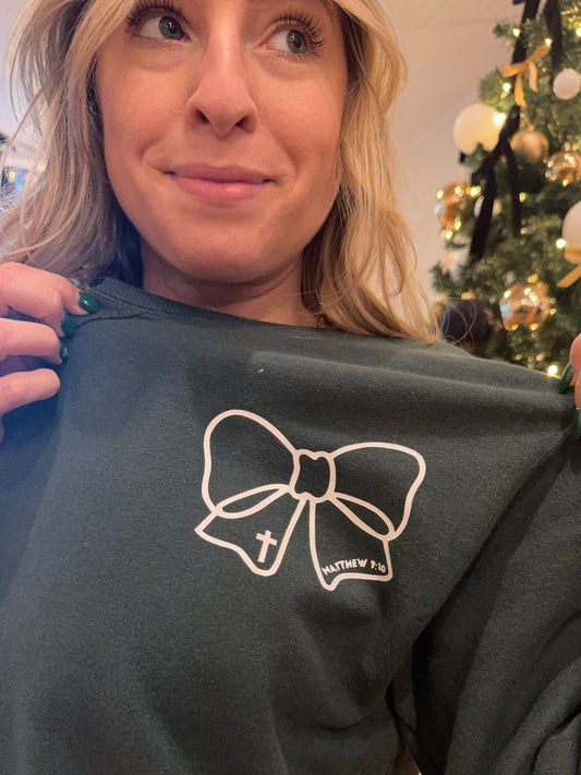 You Can Sit With Us Bow Edition Sweatshirt - The Dragonfly Boutique