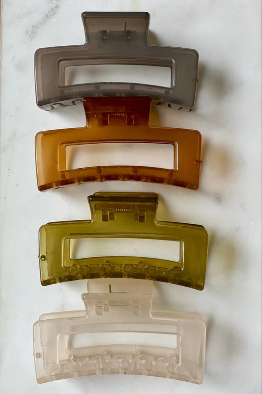 8 Medium Christmas Hair Clips Claw Accessories Spa Salon - The Dragonfly Boutique