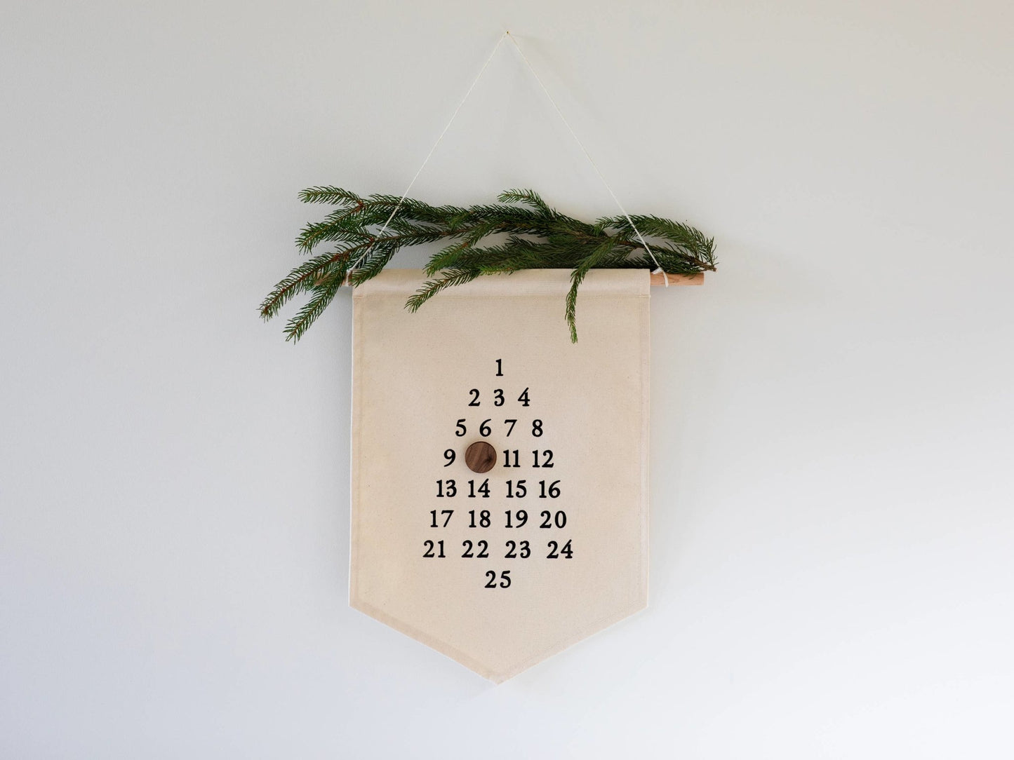 Advent Calendar Christmas Banner • Canvas & Wood - The Dragonfly Boutique