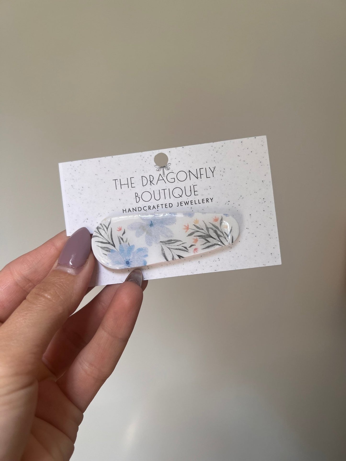 Clay Hair Clip - The Dragonfly Boutique