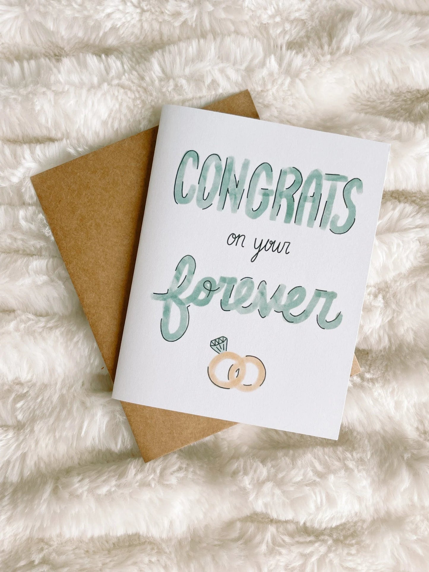Congrats on Forever Card - The Dragonfly Boutique